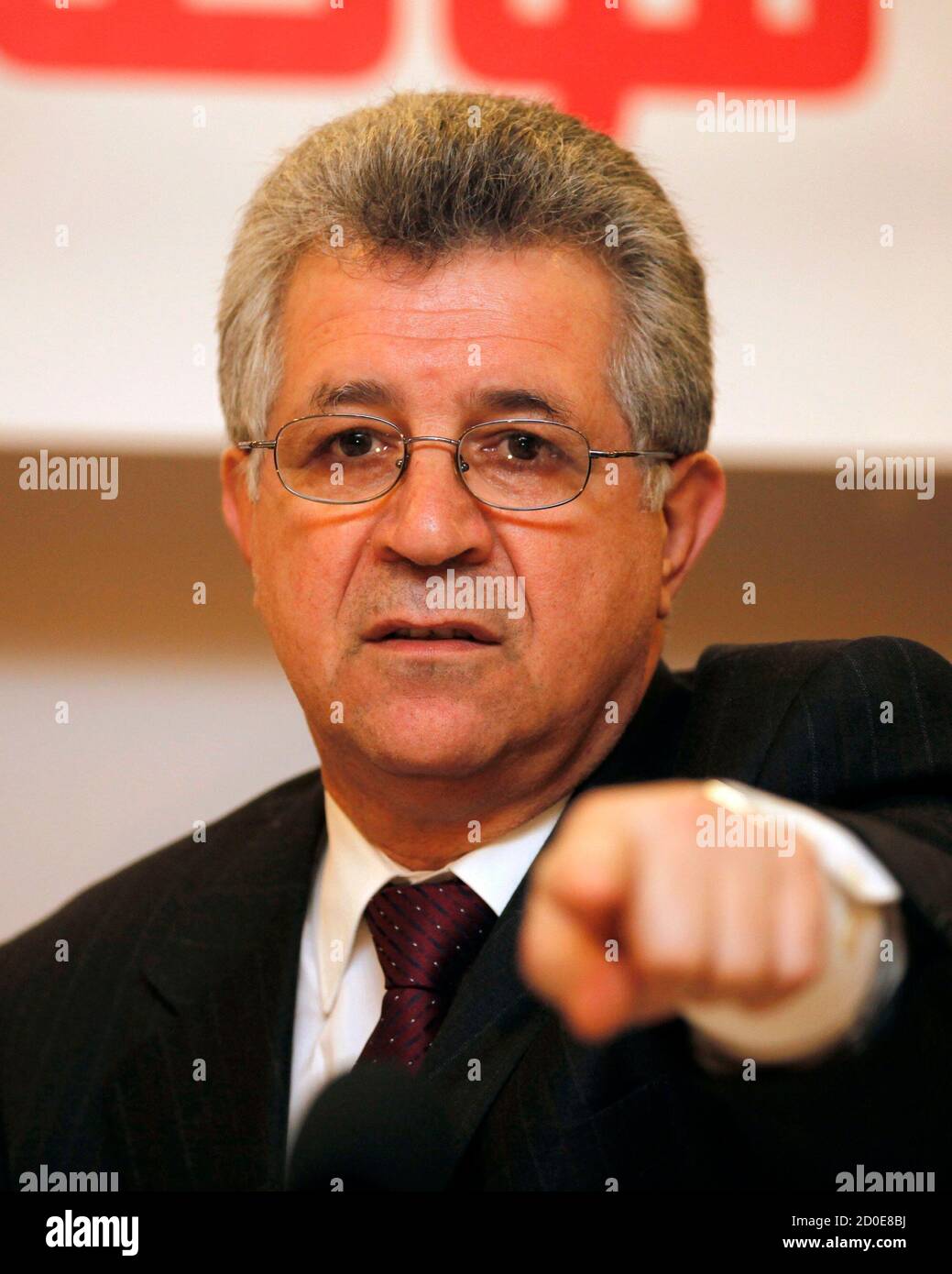 Syria S Former Ambassador To Sweden Mohammad Bassam Imadi Gestures During A News Conference In Istanbul December 15 2011 Imadi Syria S Former Envoy To Sweden Who Resigned His Post Two Years Ago And