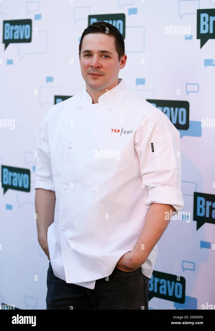 Season 11 winner Nicholas Elmi poses at the A Night with "Top Chef"  presented by Watch What Happens Live! at the Leonard H. Goldenson Theatre  in North Hollywood, California May 1, 2014.
