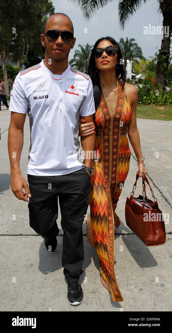 Lewis Hamilton Girlfriend High Resolution Stock Photography And Images Alamy