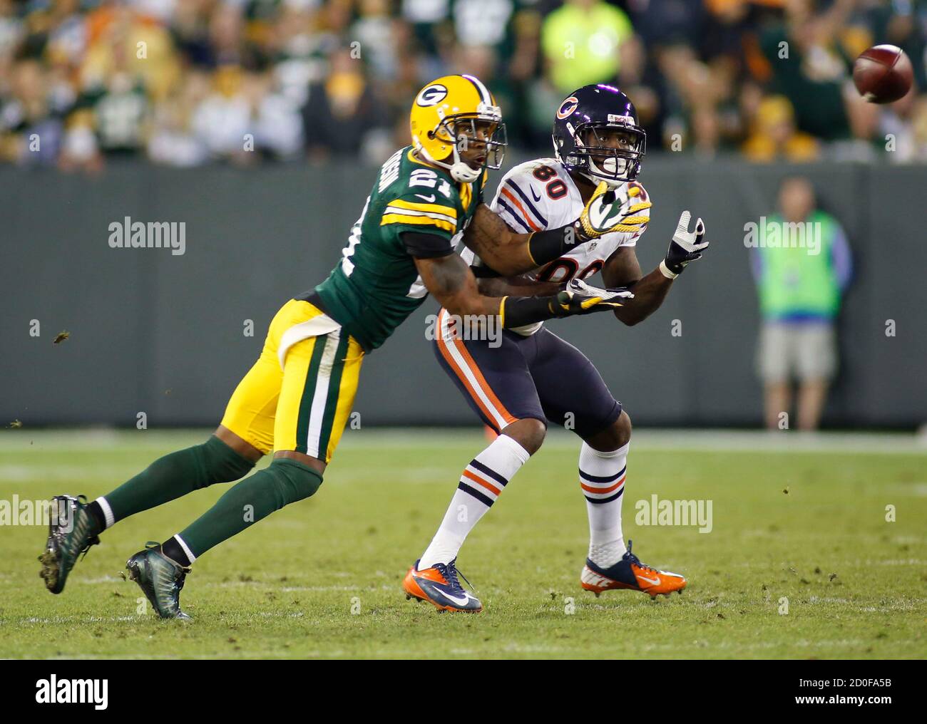 Green bay packers cornerback charles hires stock photography and
