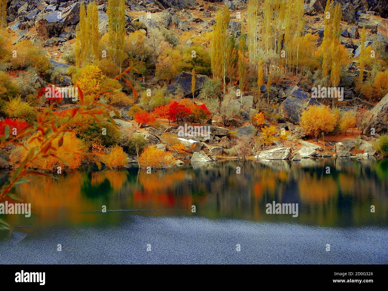 upper kachura lake , skardu , northern areas of gilgit baltistan , Pakistan Stock Photo