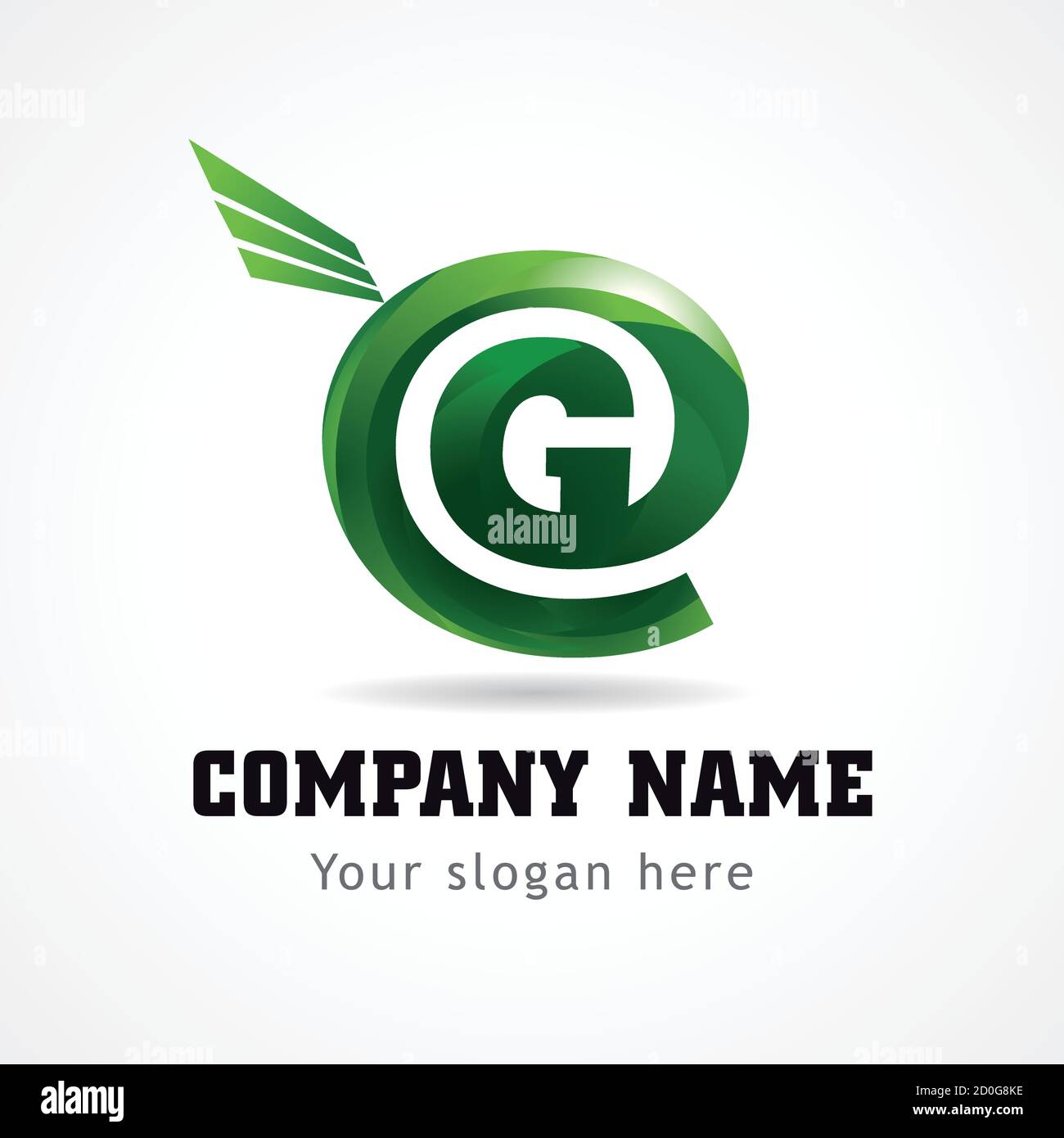 Letter G Green Flying Abstract Brandname Sign Branding Vector Logo G Design Business Icon Technology Networking Administration Geological Research Stock Vector Image Art Alamy