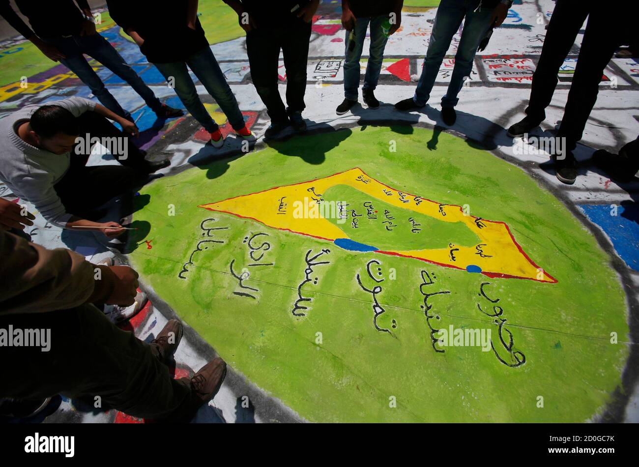 Map of palestine british mandate hi-res stock photography and images