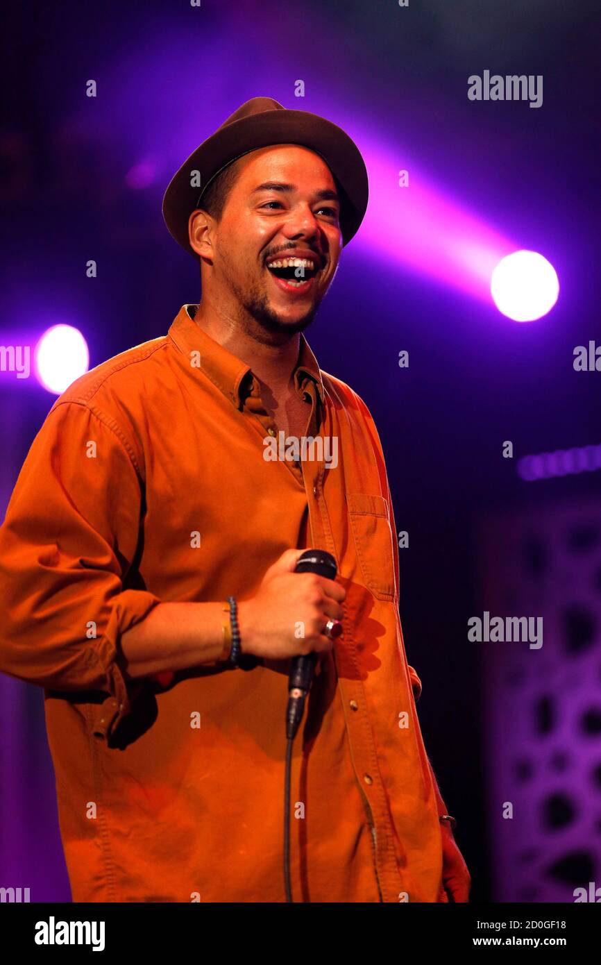 French Singer Ben L Oncle Soul Soulman Performs During The 13th Mawazine Rhythms Of The World Music Festival In Rabat May 31 2014 Reuters Youssef Boudlal Morocco Tags Entertainment Stock Photo Alamy