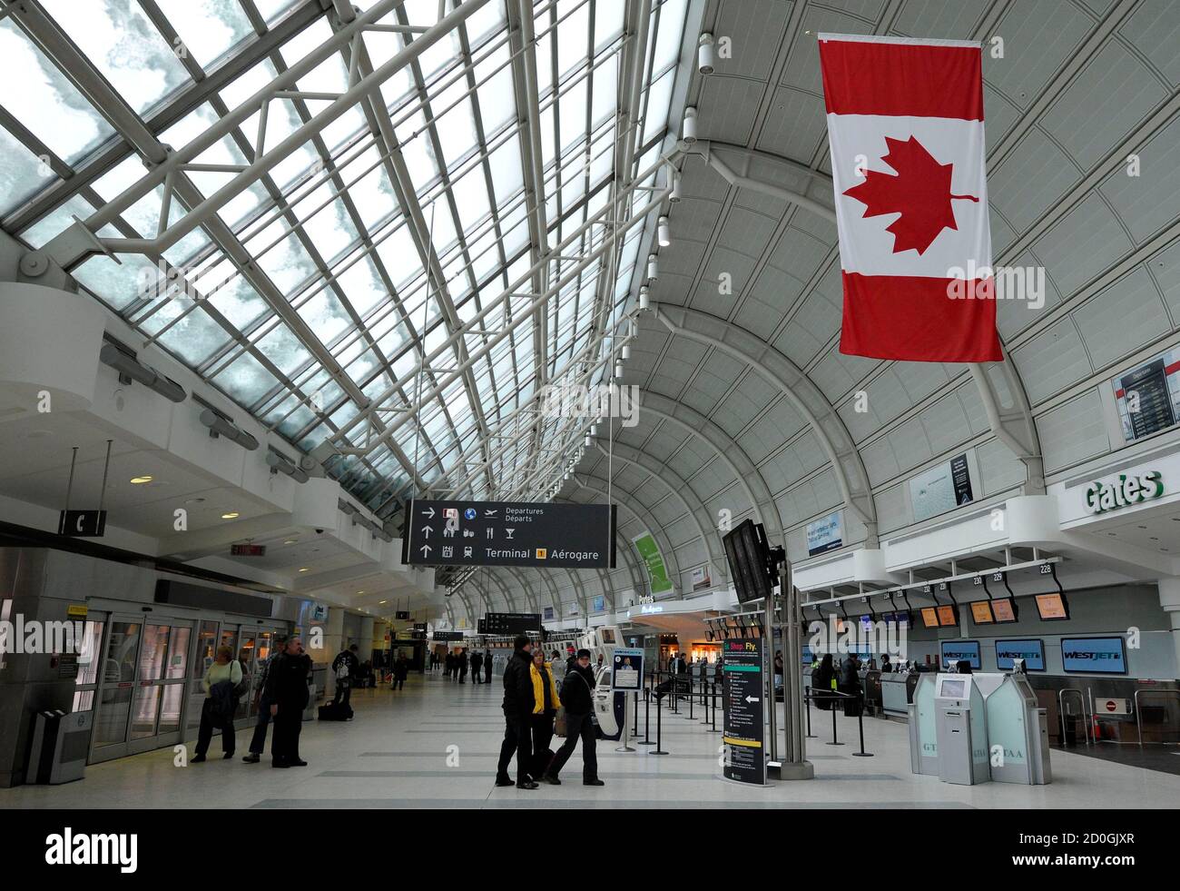 Toronto pearson international airport departures hires stock