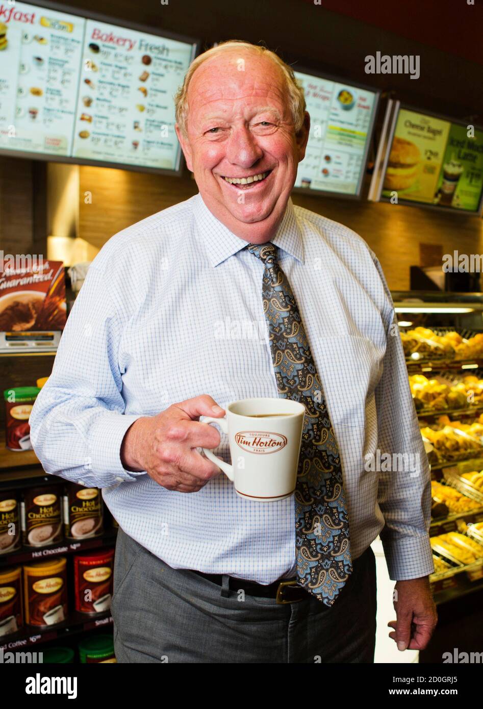 Tim Hortons Inc Interim Chief Executive Paul House Poses For A Portrait At A Tim Hortons Coffee Shop In Toronto July 12 2012 House Is Pushing For More Of Canada S Lunch Market