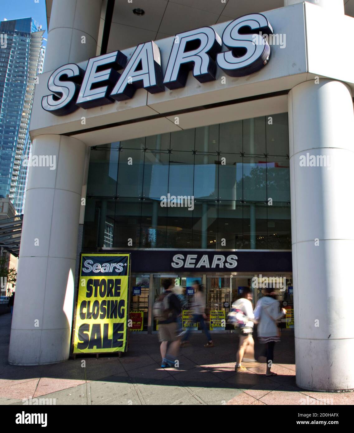 The Closing Down Sears Store Is Shown In Downtown Vancouver British Columbia September13 2012 The Seattle Based Company Nordstrom Announced They Plan To Open Four Stores In Canada One Of Which Will