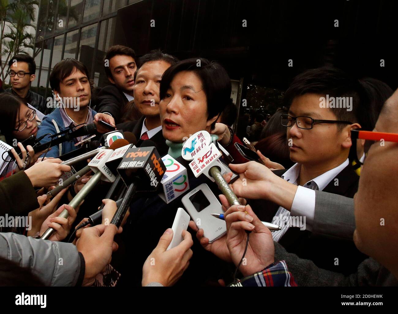 Gloria Yu C Superintendent Of Financial Investigation Division Of Hong Kong Police Speaks On Carson Yeung S Case To Journalists Outside A District Court In Hong Kong March 7 2014 Birmingham City Football