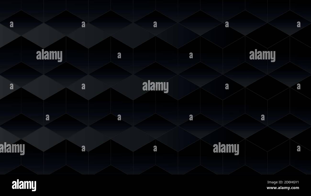 black abstract boxes, dark box wallpaper background Stock Vector Image