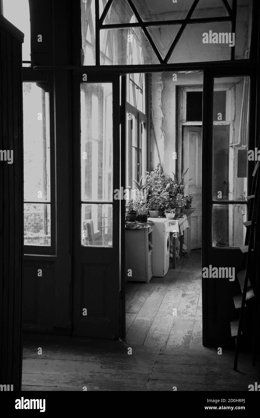 Old residential house in Tbilisi, Stock Photo Alamy