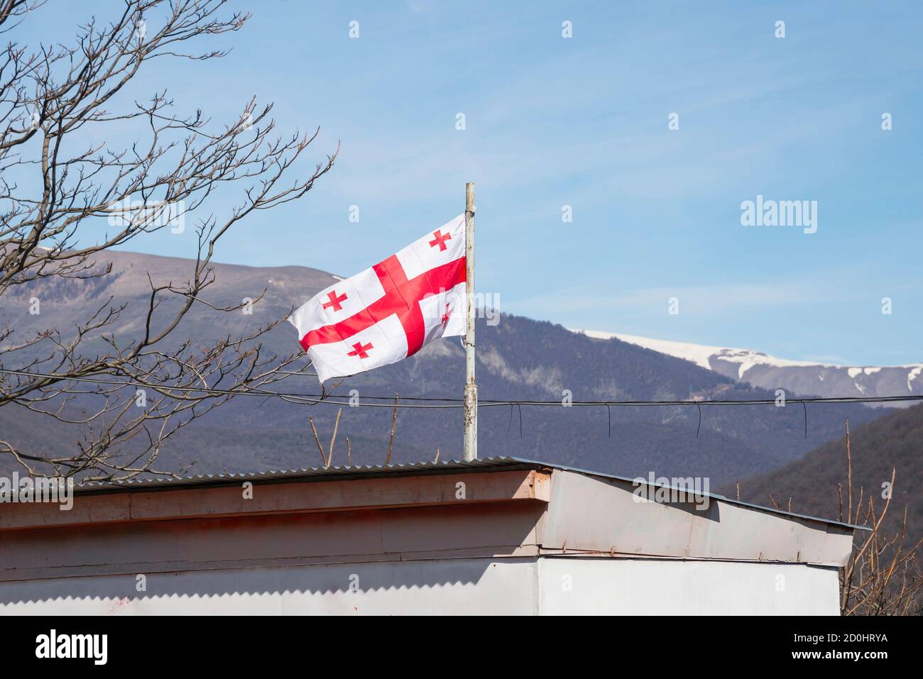 Georgia flag hi-res stock photography and images - Alamy