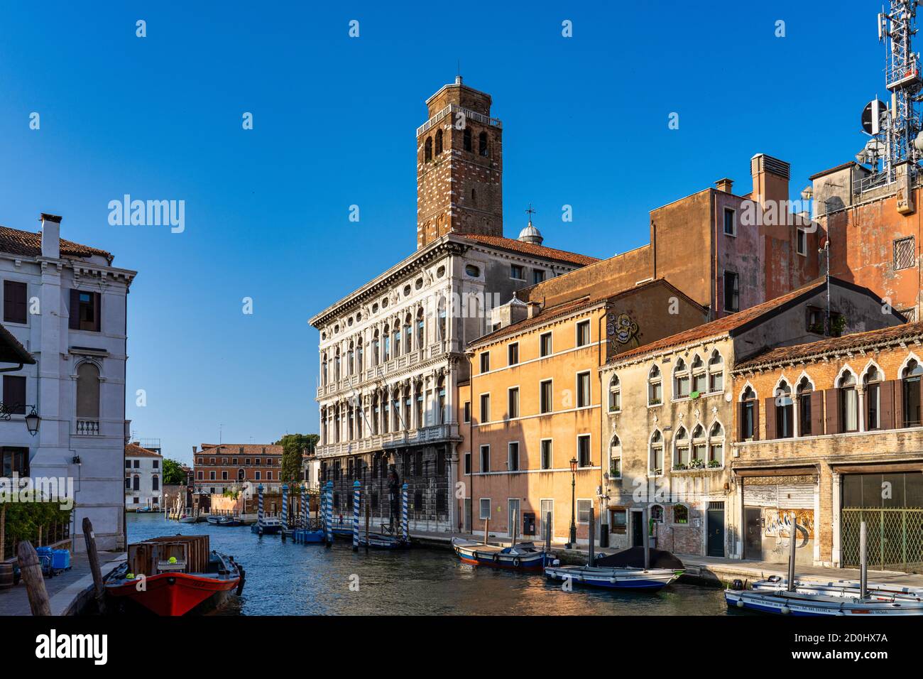The San Geremia, elegant 18th century church in Venice, Italy. Site of