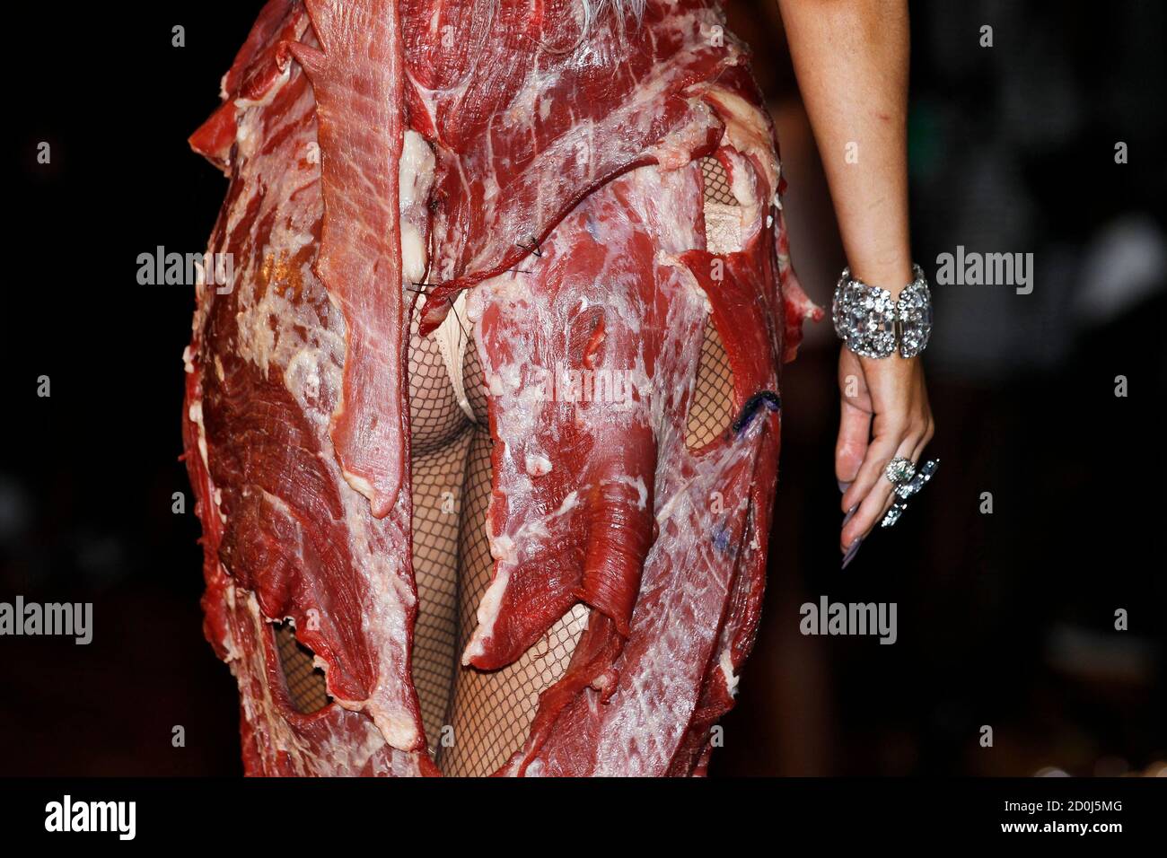 Lady Gaga Meat Dress High Resolution Stock Photography and Images - Alamy