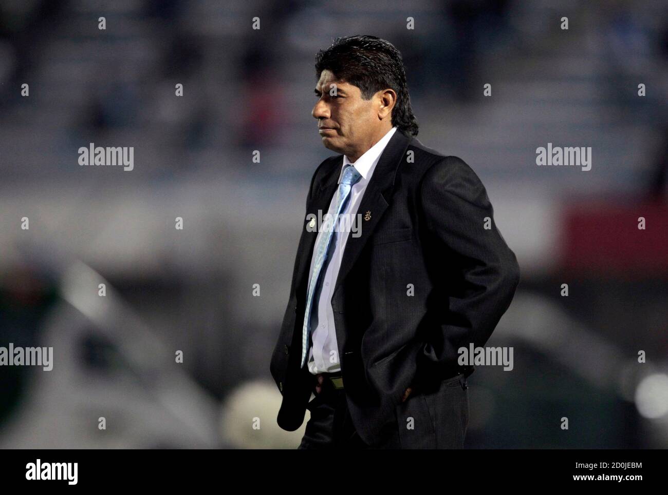 Peru S Real Garcilaso S Head Coach Freddy Garcia Looks On During A Copa Libertadores Soccer Match Against Uruguay S Nacional In Montevideo May 9 13 Reuters Andres Stapff Uruguay s Sport Soccer Stock Photo Alamy