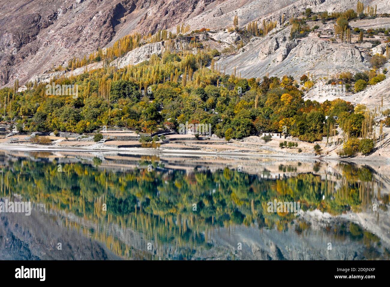 upper kachura lake , skardu northern areas of gilgit baltistan Pakistan Stock Photo
