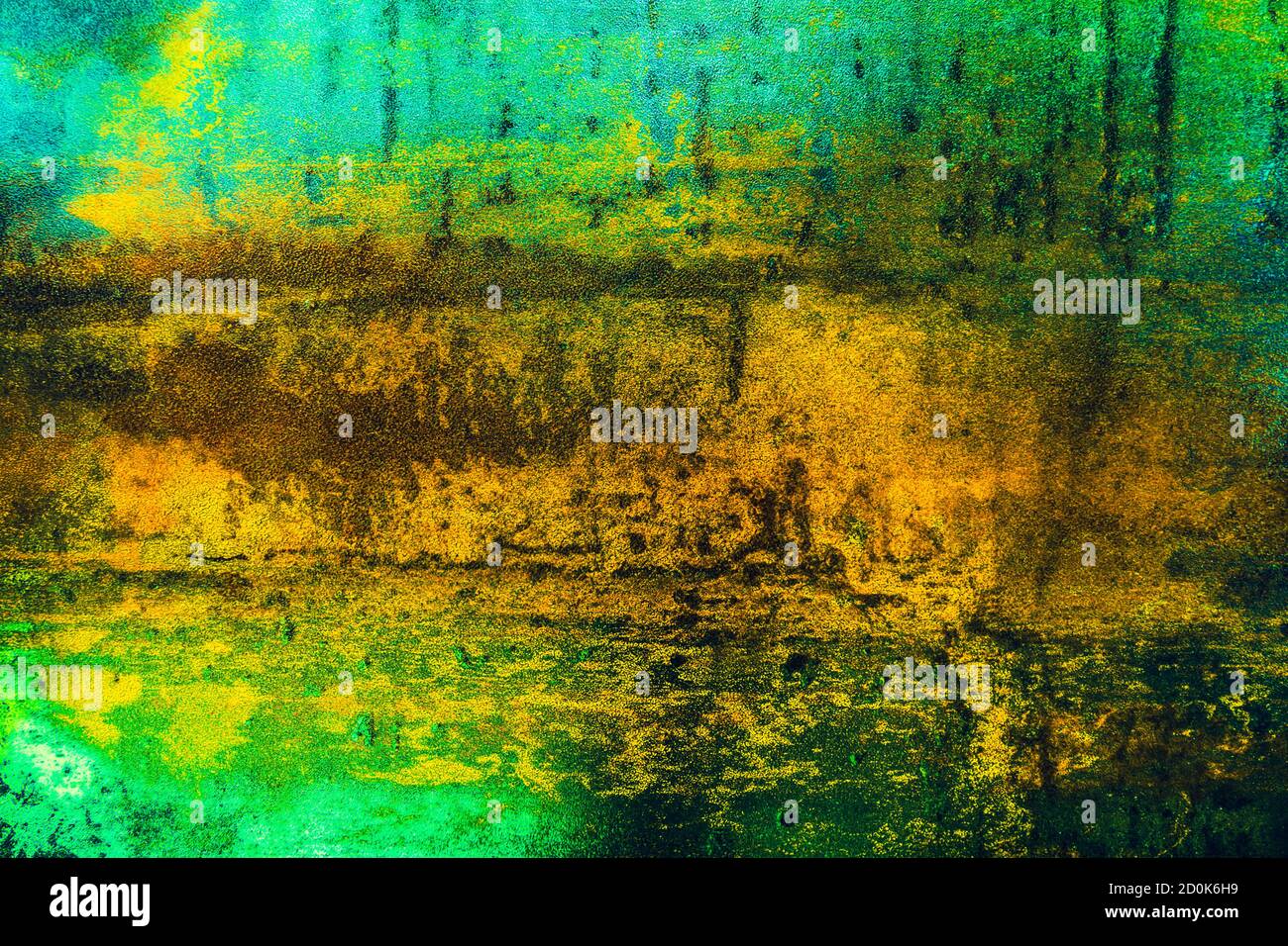 Rusty Metal Surface Texture. Cracked Abstract Art Background. Decorative Design Stock Photo