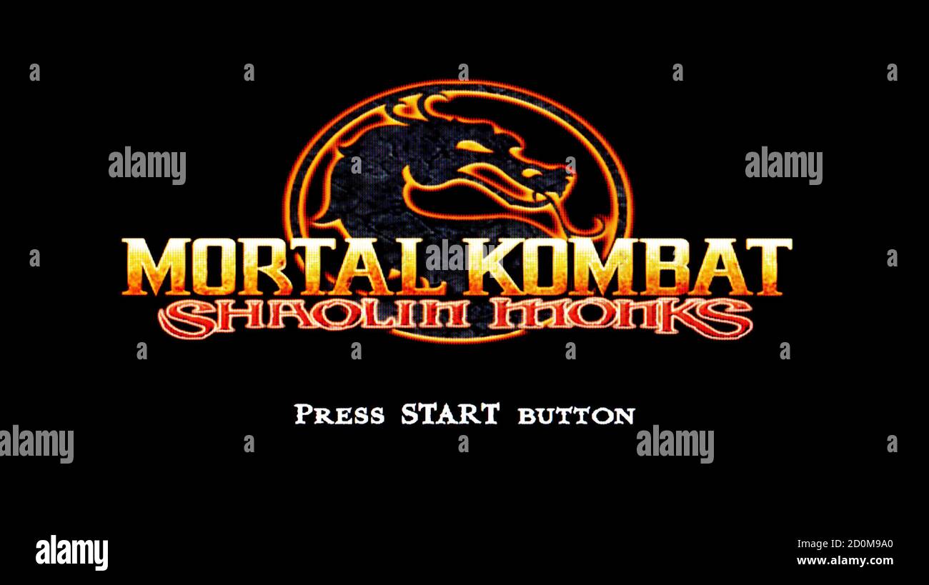 Mortal Kombat Shaolin Monks - Sony Playstation 2 PS2 - Editorial use only Stock Photo