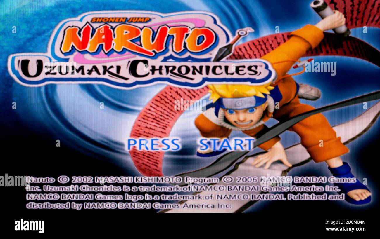 Naruto Uzumaki Chronicles - Sony Playstation 2 PS2 - Editorial use only Stock Photo