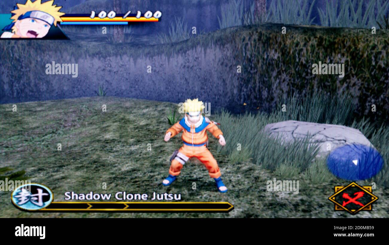 Naruto Uzumaki Chronicles - Sony Playstation 2 PS2 - Editorial use only Stock Photo