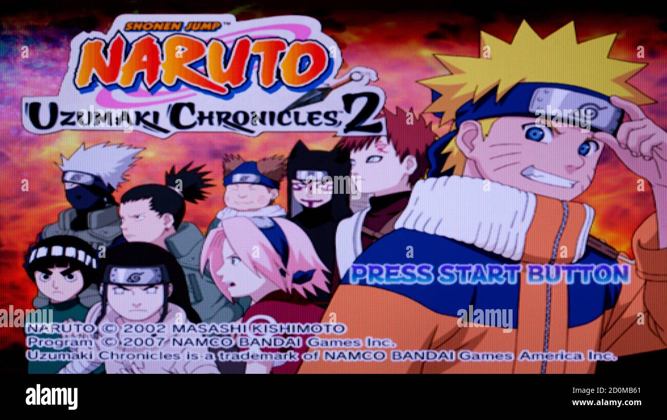 Naruto Uzumaki Chronicles 2 - Sony Playstation 2 PS2 - Editorial use only Stock Photo