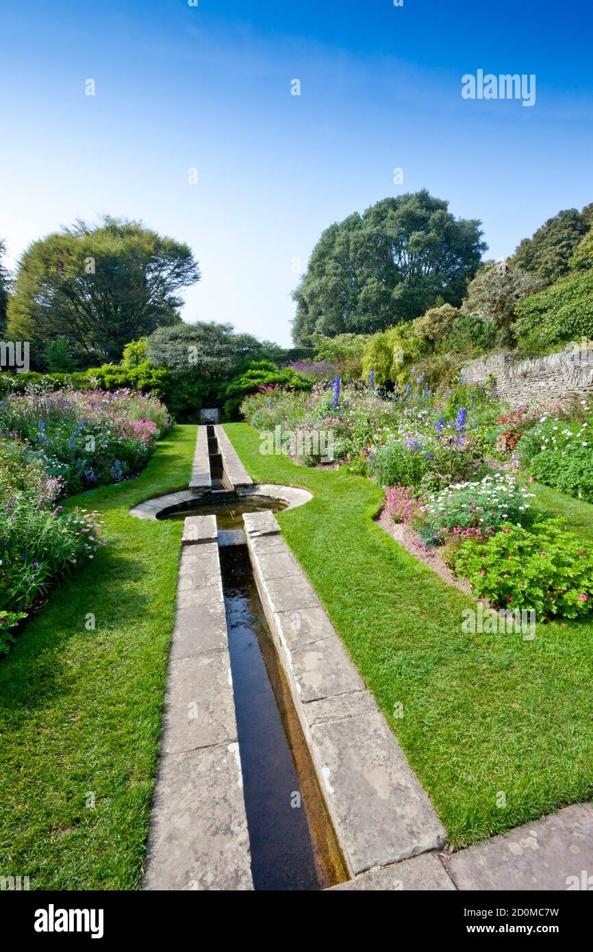Herbaceous borders, the Rill Garden, Coleton Fishacre House, an Arts