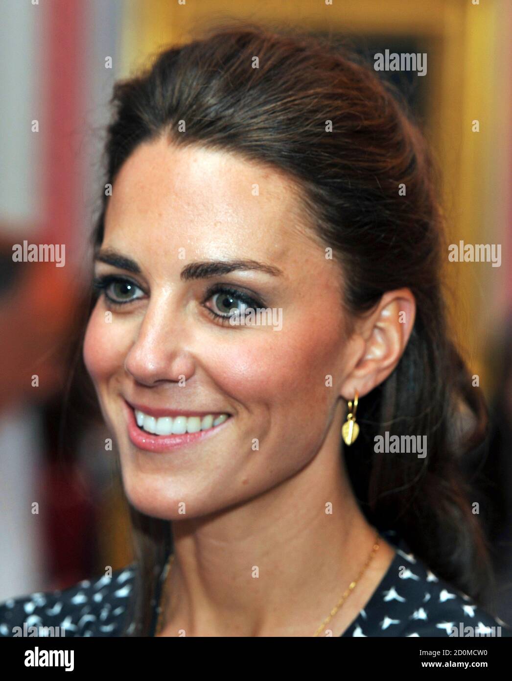 Britain S Catherine Duchess Of Cambridge Smiles During An Informal Reception For Young Canadian Volunteers At Rideau Hall The Official Residence Of The Governor General Of Canada In Ottawa June 30 11 The