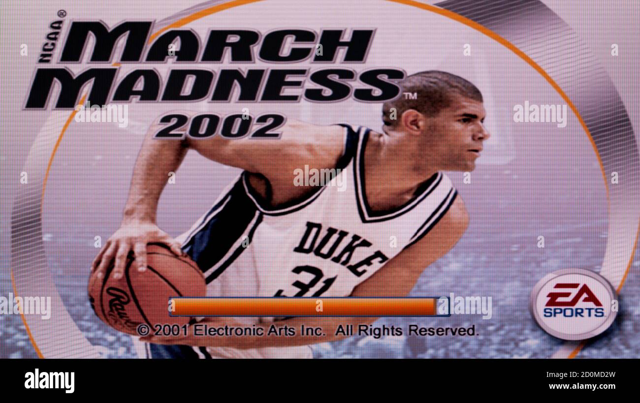 NCAA March Madness 2002 - Sony Playstation 2 PS2 - Editorial use only Stock Photo