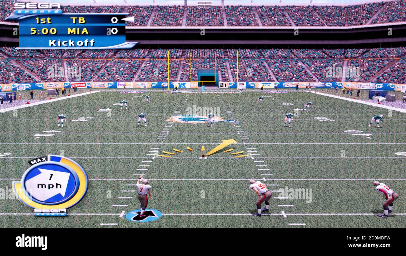 NFL 2K2 - Sony Playstation 2 PS2 - Editorial use only Stock Photo
