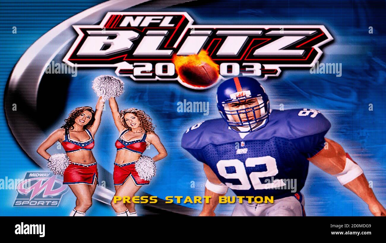 NFL Blitz 2003 - Sony Playstation 2 PS2 - Editorial use only Stock Photo