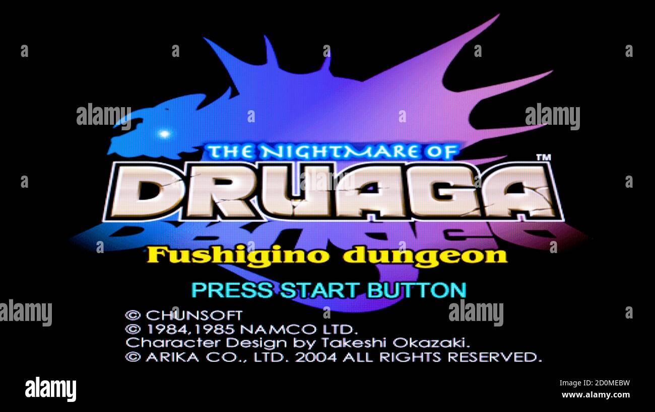 Nightmare of Druaga Fushigino Dungeon Sony Playstation 2 Game