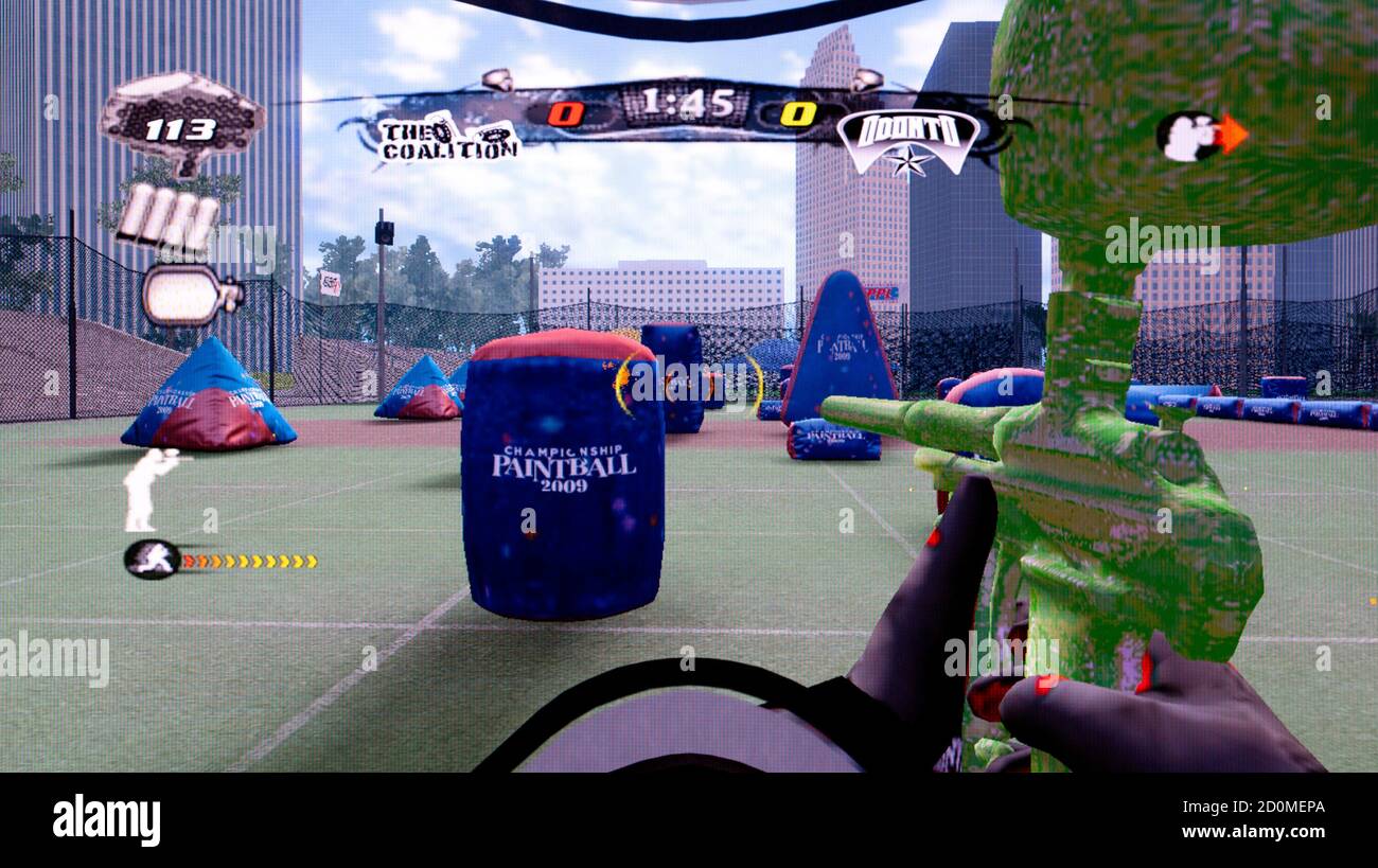 NPL Championship Paintball 2009 - Sony Playstation 2 PS2 - Editorial use only Stock Photo