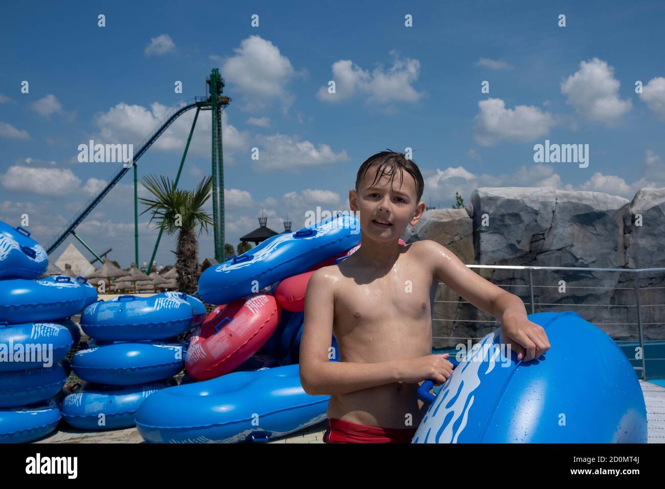 Boy on holiday in the pool hi-res stock photography and images - Page 2 -  Alamy
