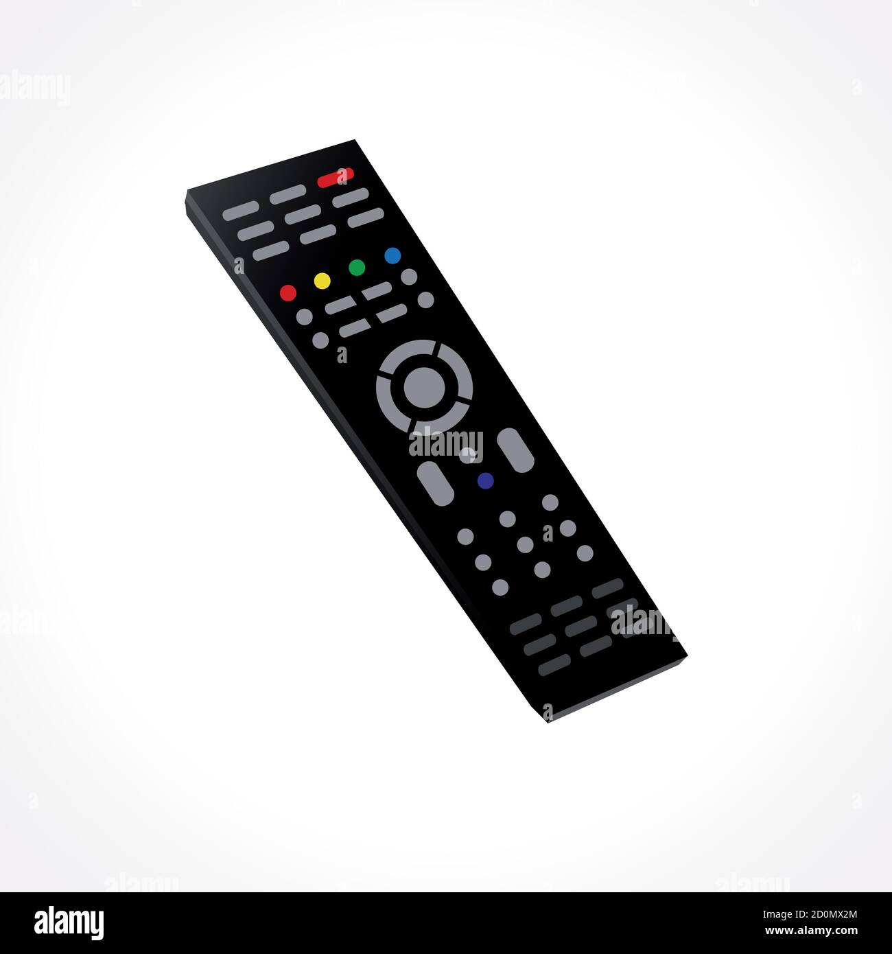 Remote controller. Black command TV panel. Vector illustration. DVD, xbox,  air conditioner and other appliance control. Isolated abstract graphic  Stock Vector Image & Art - Alamy
