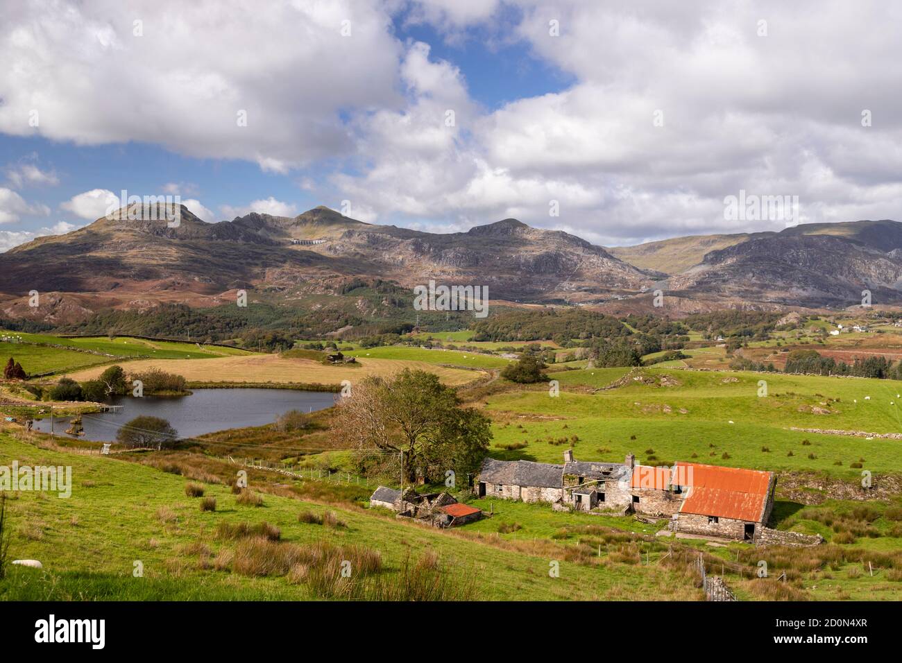Farm near Blaenau Ffestiniog, Gwynedd, North Wales Stock Photo