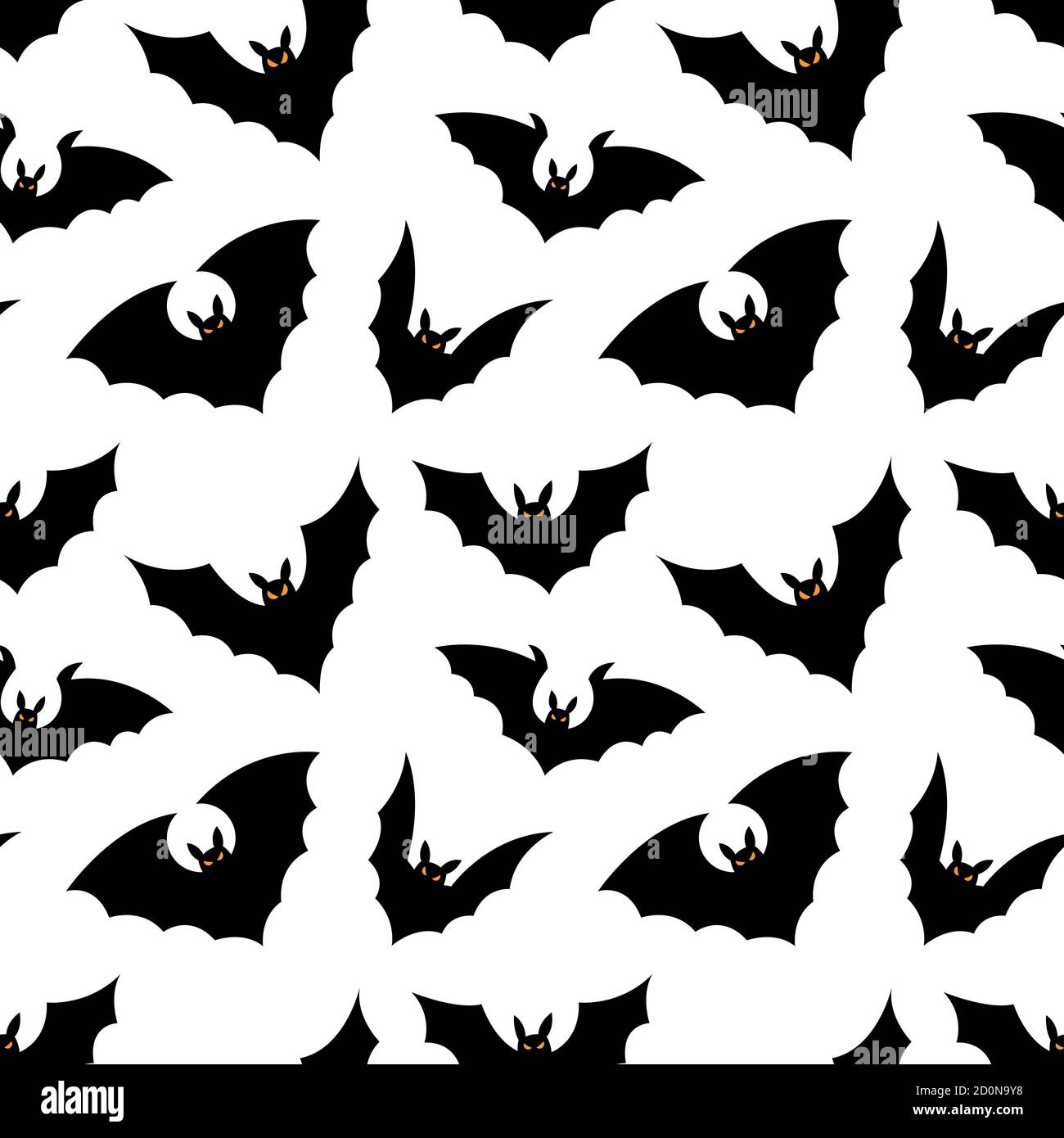 Seamless Halloween background. Easy to edit vector image Stock Vector