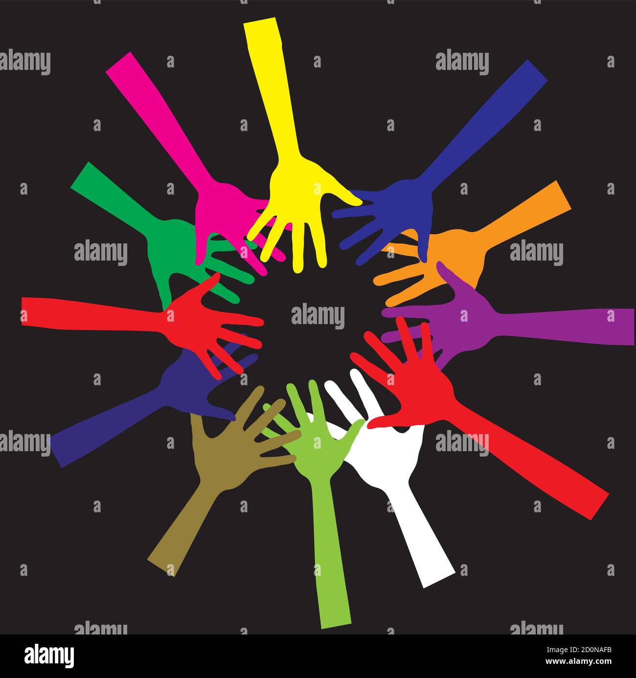 Hands human help icon Stock Vector Images - Alamy