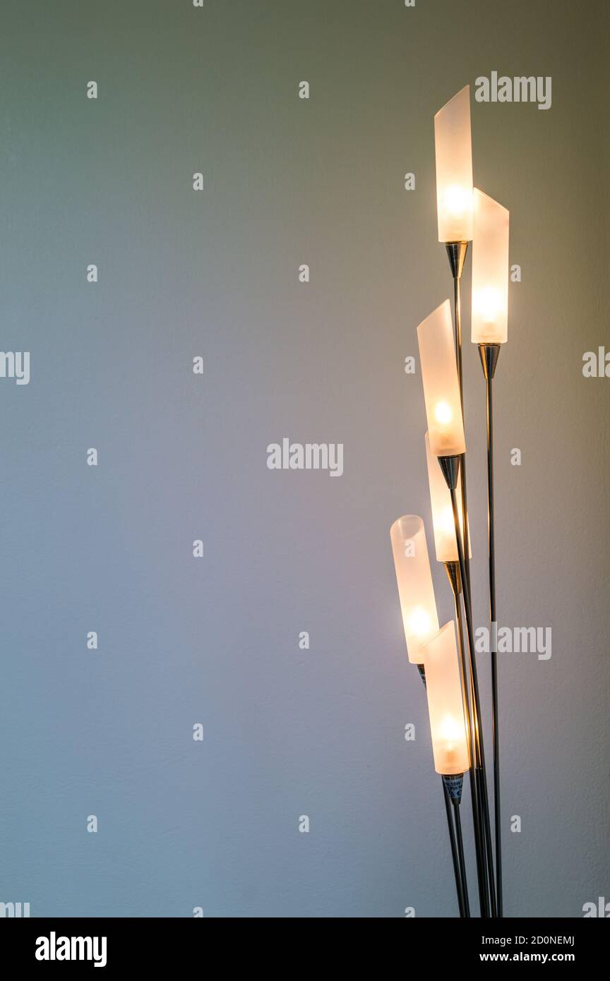Decorative warm light stand Stock Photo