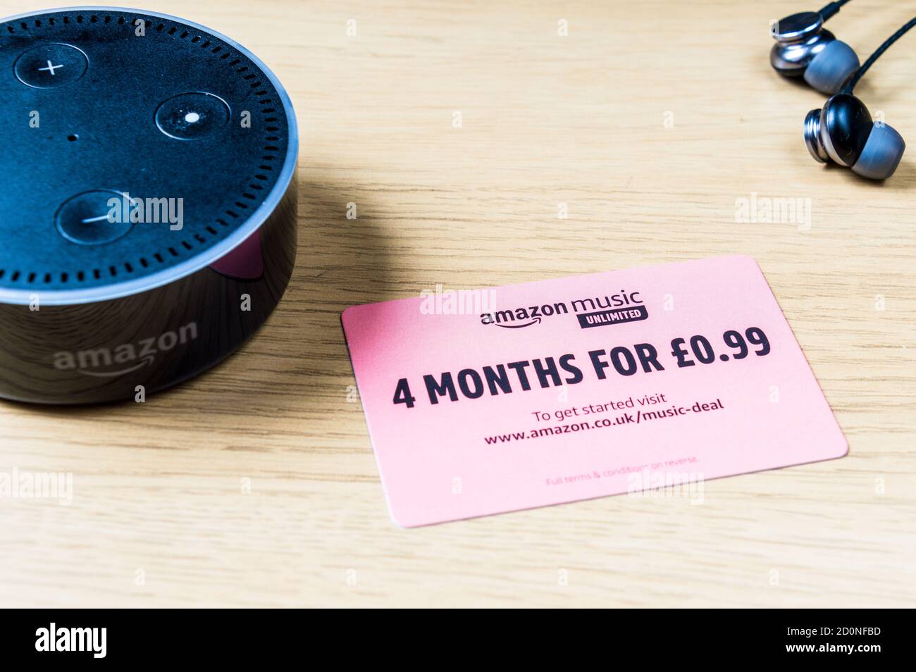 Amazon Music promotional offer Stock Photo Alamy