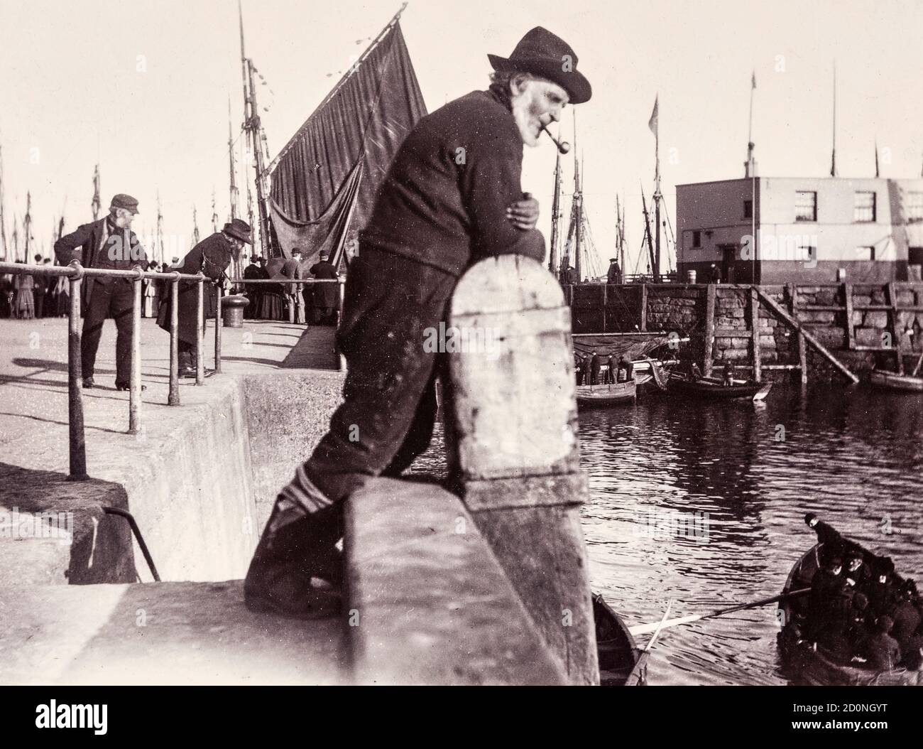 Vintage fisherman photograph hi-res stock photography and images - Alamy