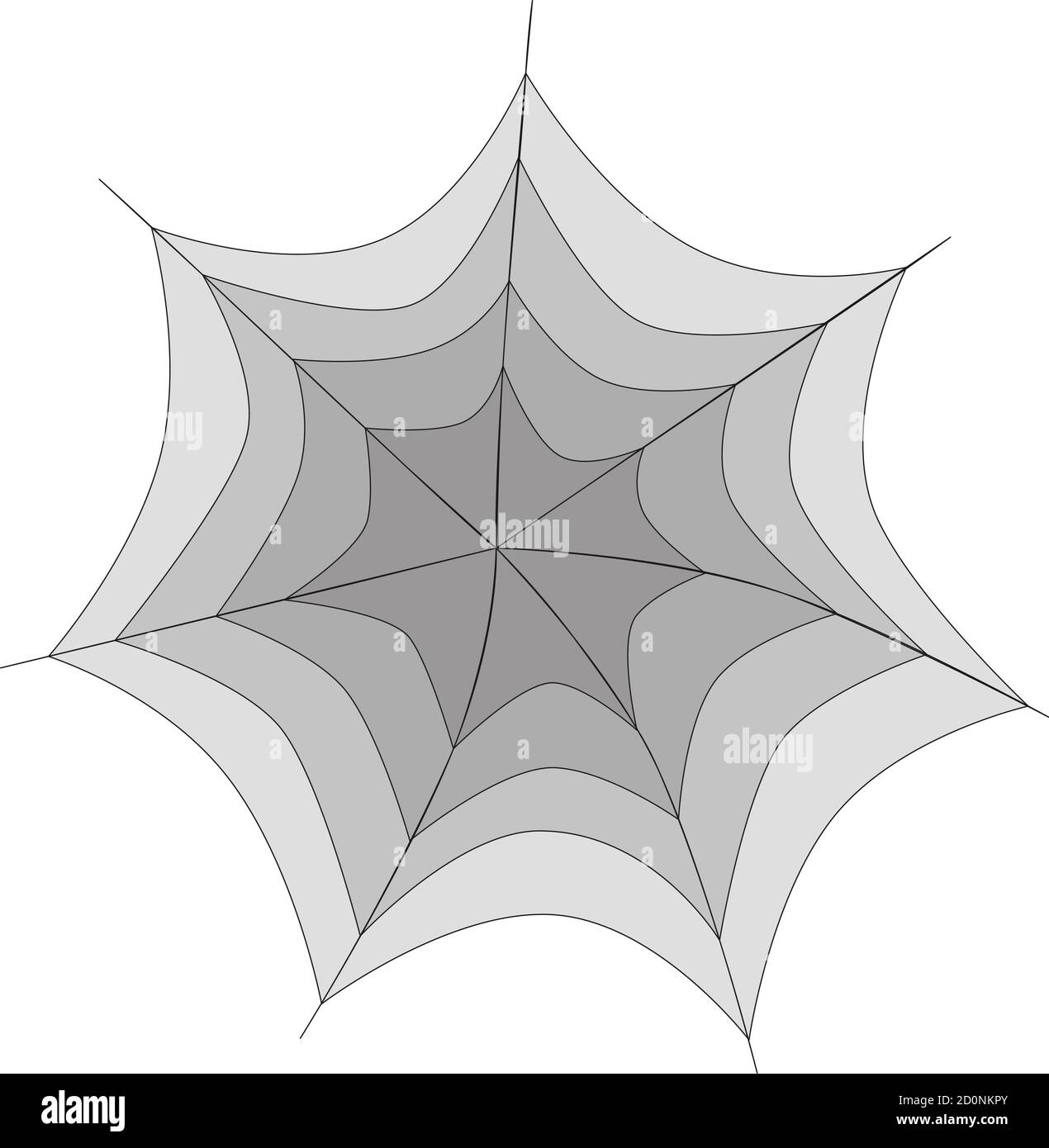 Halloween vector illustration. spider web on a white background for ...
