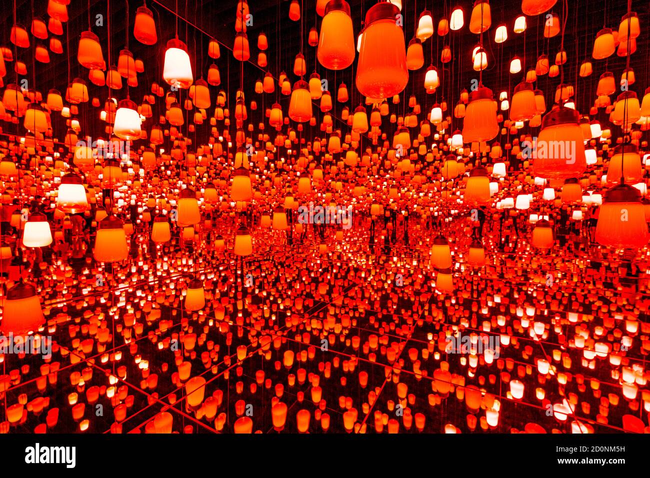 Red lights by teamLab Borderless in Tokyo Stock Photo Alamy