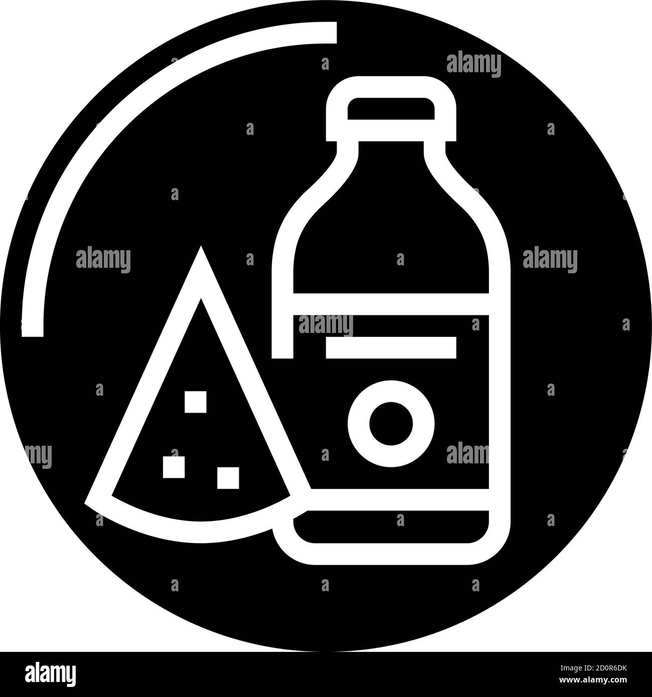 dairy department store glyph icon vector illustration Stock Vector ...