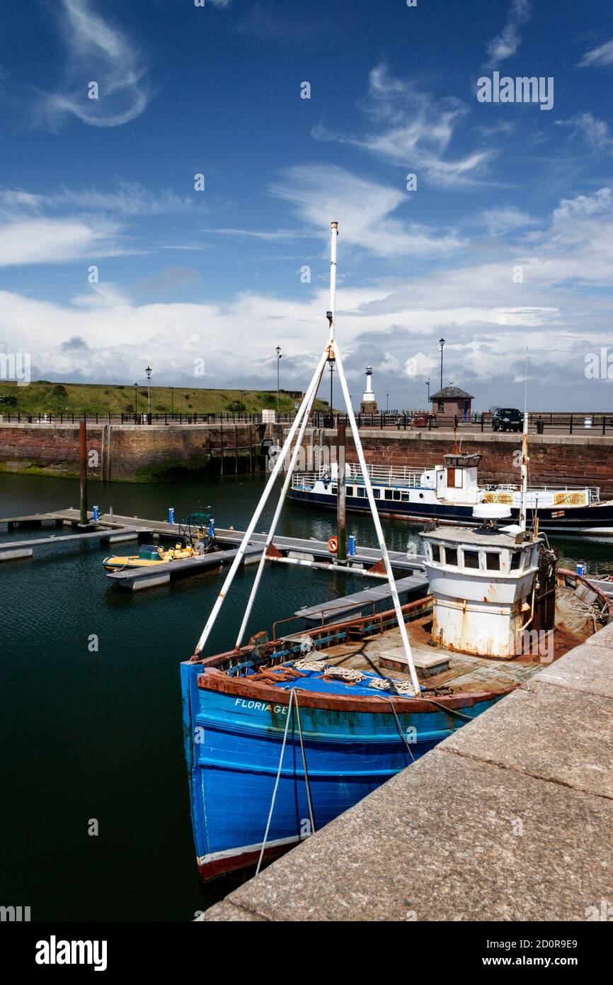 Harbour fishing boat maryport cumbria hi-res stock photography and ...