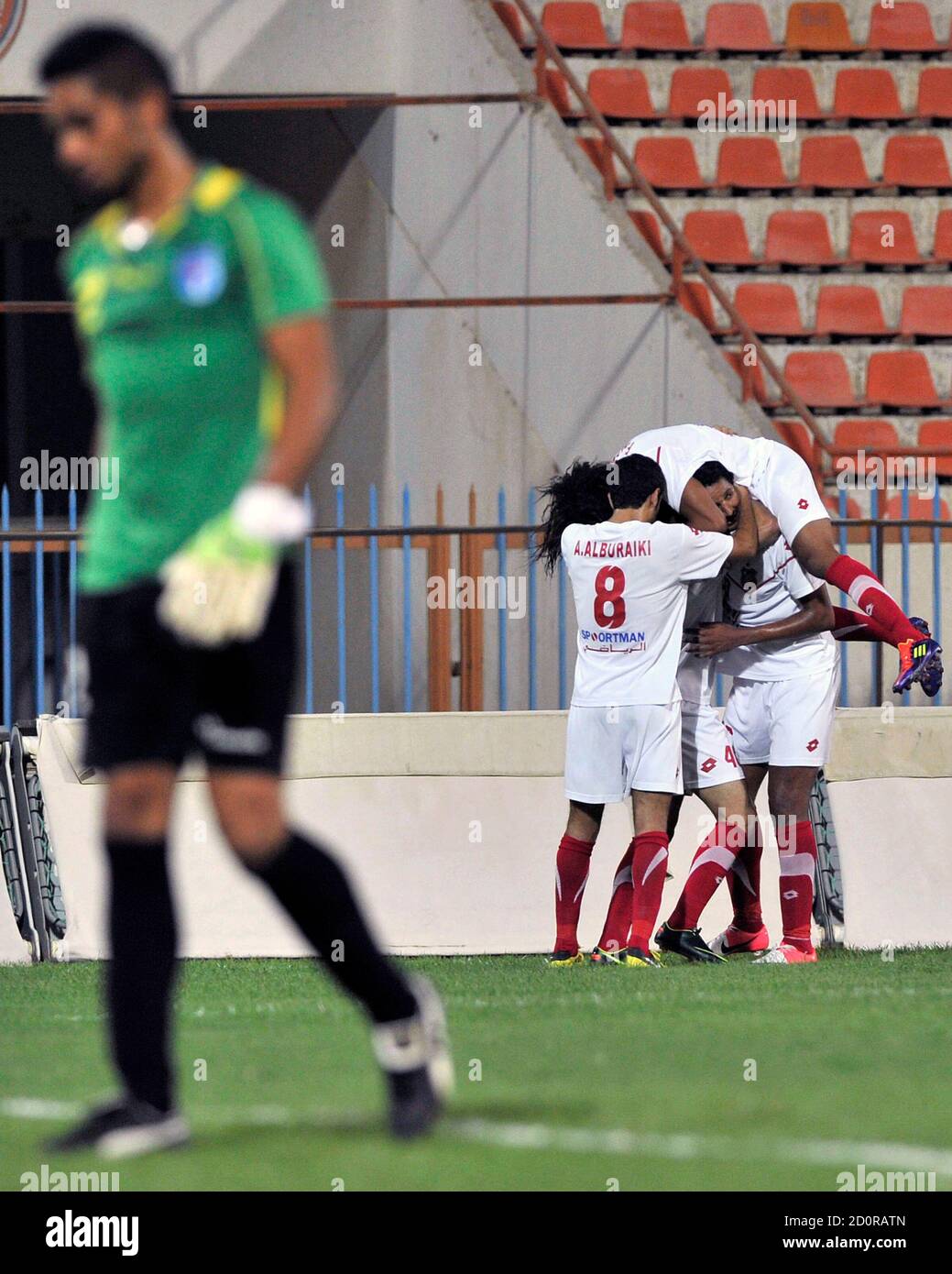Al kuwait players celebrate goal hires stock photography and images