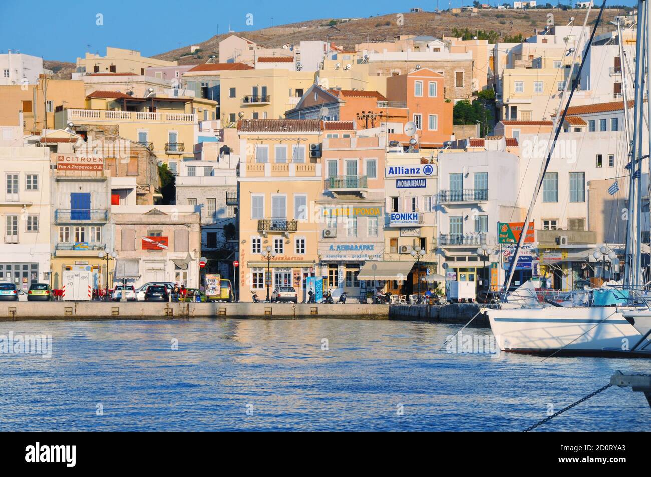 Syros,Greece a Greek Cyclades Island Stock Photo