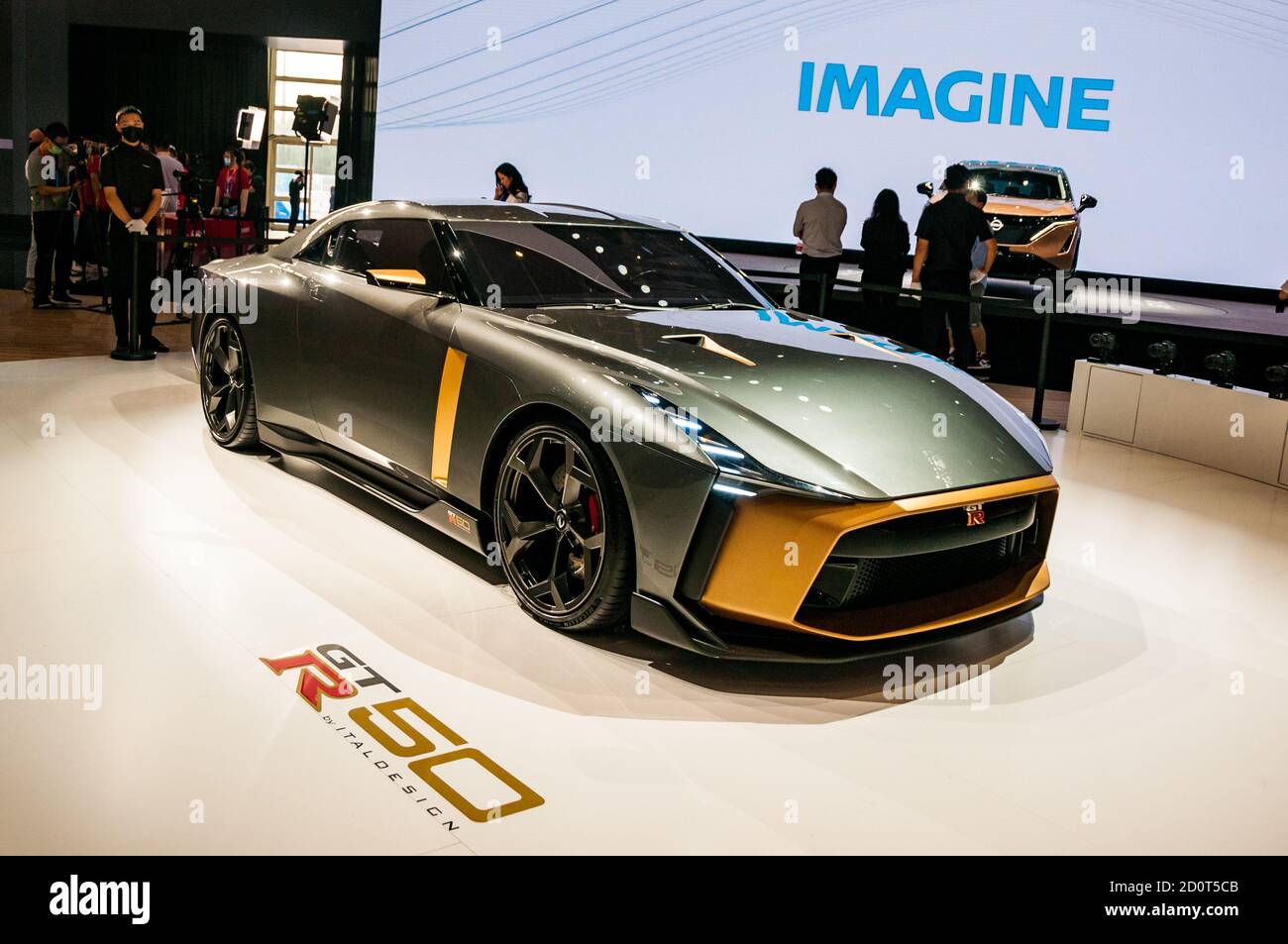 Nissan GT-R50 by Italdesign seen at the 2020 Beijing Auto Show. Stock Photo