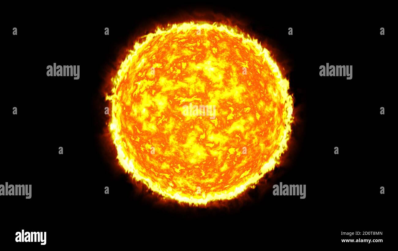 sun solar system with fire Stock Photo - Alamy