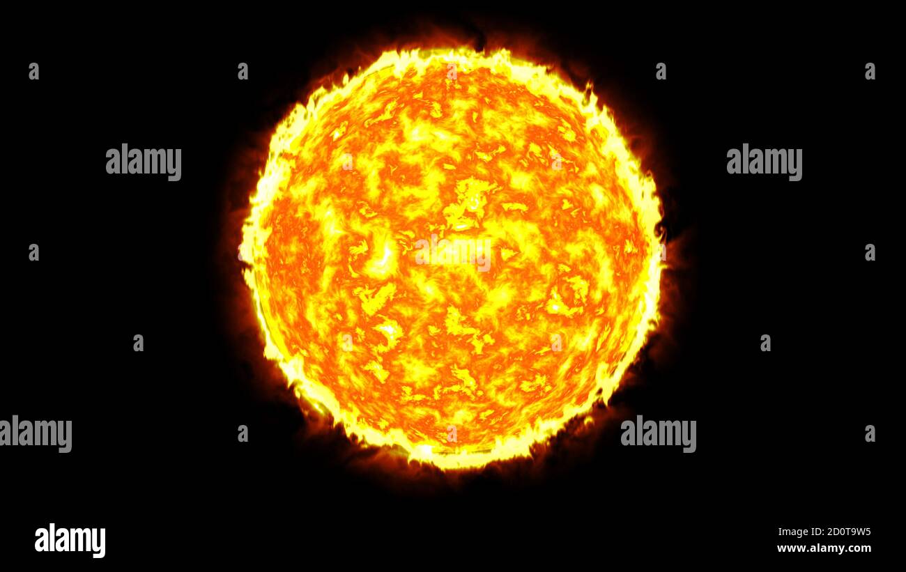 sun solar system with fire Stock Photo - Alamy
