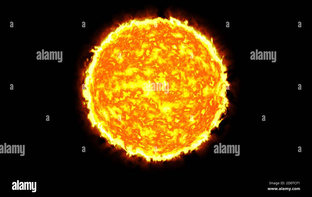 Sun Color Without Fire sun solar system with fire Stock Photo - Alamy