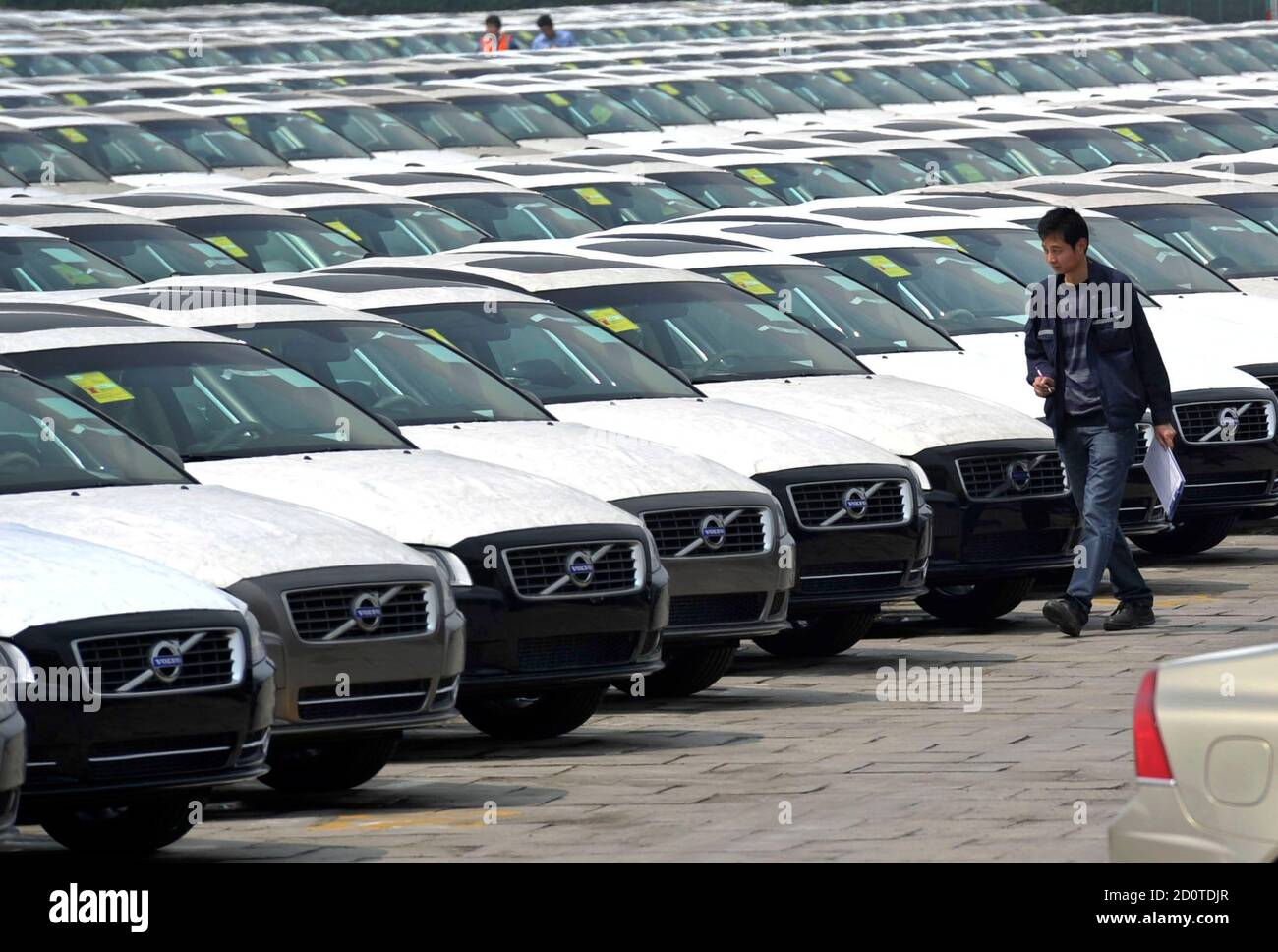 Car manufacturing plant in china lot hires stock photography and